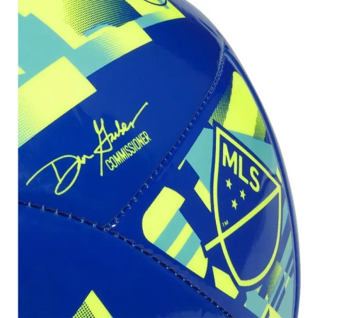 Футбольний м'яч Adidas MLS Club розмір 5, синьо-зелений
