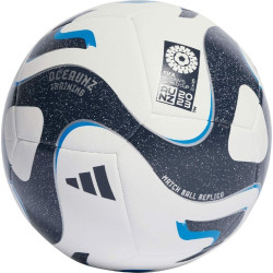 Футбольний м'яч Adidas Oceaunz Training біло-синій HT9014 розмір 3