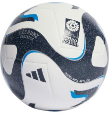 М'яч футбольний Adidas Oceaunz Training HT9014 розмір 3, біло-чорний
