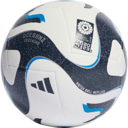 М'яч футбольний Adidas Oceaunz Training HT9014 розмір 3, біло-чорний