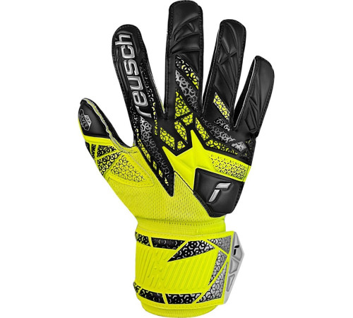 Рукавички воротарські Reusch Attrakt Silver Junior 5572215 2025 р.8, жовто-чорний