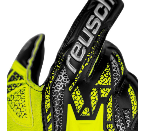 Рукавички воротарські Reusch Attrakt Silver Junior 5572215 2025 р.8, жовто-чорний