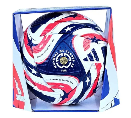 М'яч футбольний Adidas FIFA World Cup Pro розмір 5, біло-синій