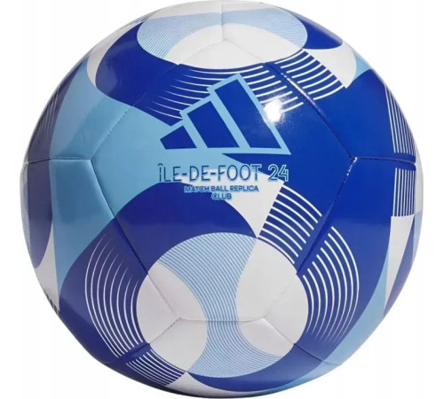 Футбольний м'яч Adidas Olympic 24 Club розмір 5, синьо-білий