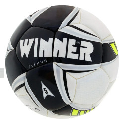 М'яч для футболу Winner Typhon, розмір 5, біло-чорний