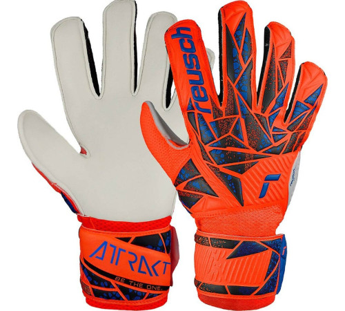 Рукавички воротарські Reusch Attrakt Solid Junior pomarańczowe 5472515 2210 р.8, помаранчеві