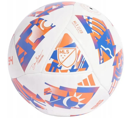 М'яч футбольний Adidas MLS Club розмір 5, біло-синій