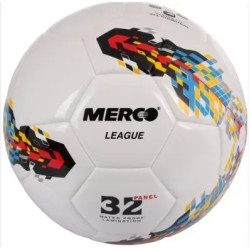 М'яч футбольний Merco League розмір 5, біло-чорний