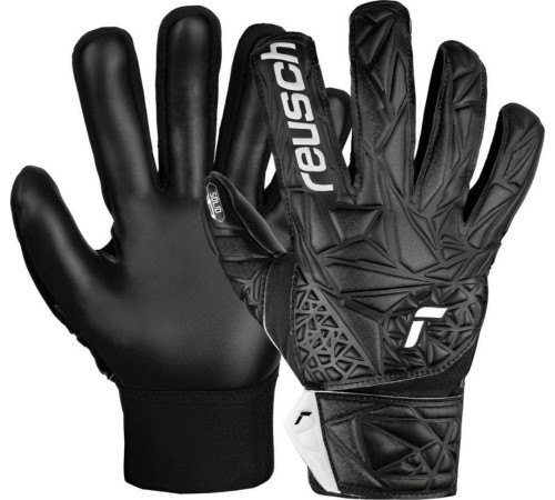 Рукавички воротарські Reusch Attrakt Starter Solid Finger Support Junior 5472511 7700 р.8, чорні Рукавички воротарські Reusch Attrakt Starter Solid Finger Support Junior 5472511 7700 р.8, чорні
