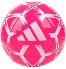Футбольний м'яч Adidas Starlancer Club розмір 5, біло-рожевий