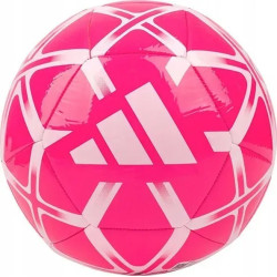 Футбольний м'яч Adidas Starlancer Club розмір 5, біло-рожевий