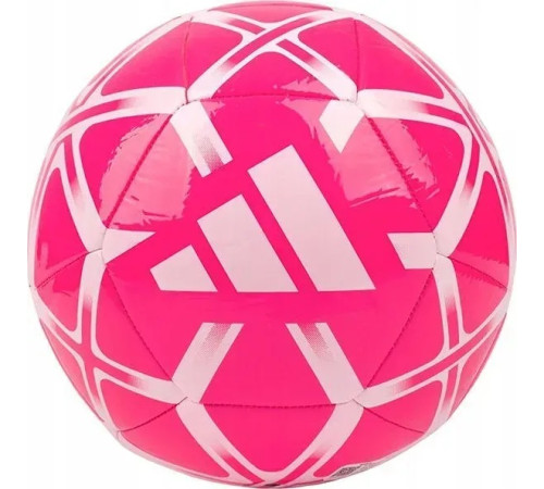 Футбольний м'яч Adidas Starlancer Club розмір 5, біло-рожевий