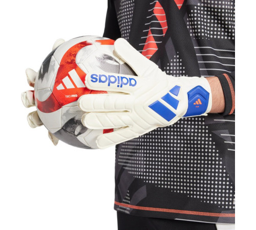 Рукавички воротарські Adidas Copa Club Goalkeeper IX3835 р.8, біло-сині Рукавички воротарські Adidas Copa Club Goalkeeper IX3835 р.8, біло-сині