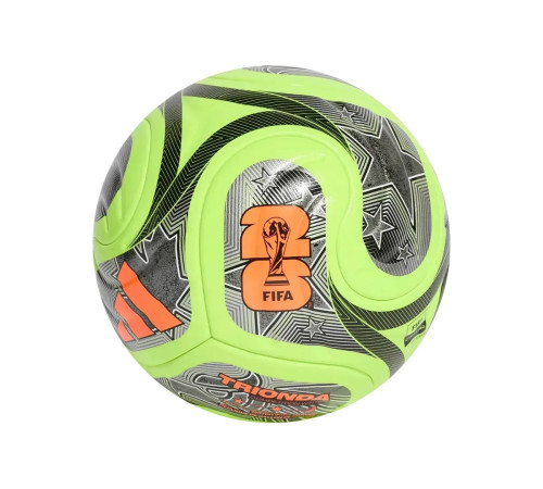 М'яч футбольний Adidas TRIONDA Competition Winter World Cup розмір 5, чорно-зелений