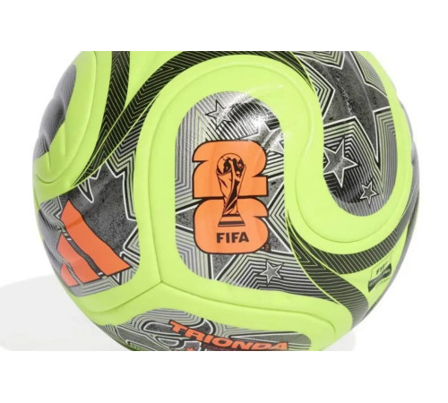 М'яч футбольний Adidas TRIONDA Competition Winter World Cup розмір 5, чорно-зелений