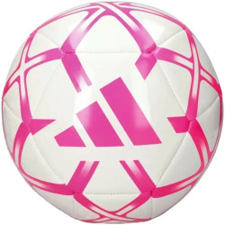 Футбольний м'яч Adidas Starlancer Club розмір 5, біло-рожевий