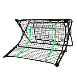 Сітка тренувальна для футболу VIRTUFIT REBOUNDER COMBI KICKBACK 113 х 106 х 61 см, чорно-зелена