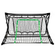 Сітка тренувальна для футболу VIRTUFIT REBOUNDER COMBI KICKBACK 113 х 106 х 61 см, чорно-зелена