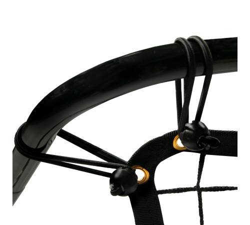 Сітка тренувальна для футболу VIRTUFIT REBOUNDER COMBI KICKBACK 113 х 106 х 61 см, чорно-зелена