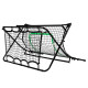 Сітка тренувальна для футболу VIRTUFIT REBOUNDER COMBI KICKBACK 113 х 106 х 61 см, чорно-зелена