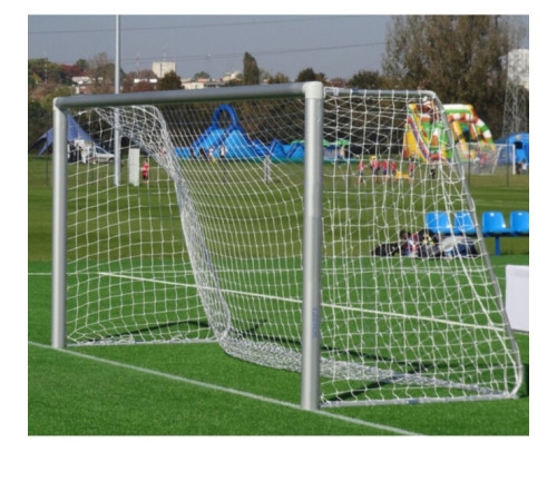 Ворота футбольні Yakimasport BR0008 500 х 200 см, сірі