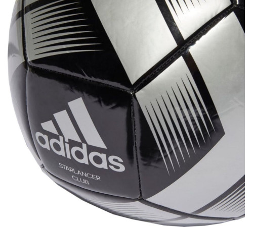 М'яч футбольний Adidas Starlancer Club IA0976 розмір 4, чорно-сірий М'яч футбольний Adidas Starlancer Club IA0976 розмір 4, чорно-сірий