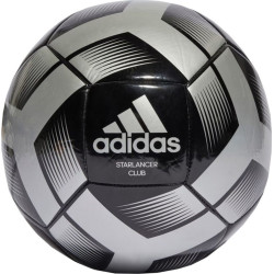 М'яч футбольний Adidas Starlancer Club IA0976 розмір 4, чорно-сірий