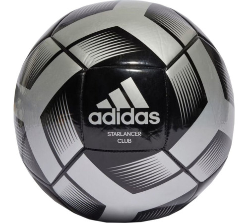 М'яч футбольний Adidas Starlancer Club IA0976 розмір 4, чорно-сірий М'яч футбольний Adidas Starlancer Club IA0976 розмір 4, чорно-сірий