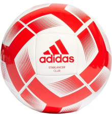Футбольний м'яч Adidas Starlancer Club розмір 5, біло-червоний
