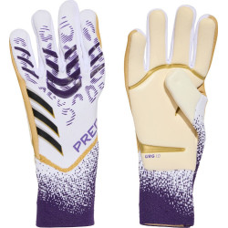 Рукавички воротарські Adidas Predator GL Pro JZ5787 р. 11, біло-фіолетові