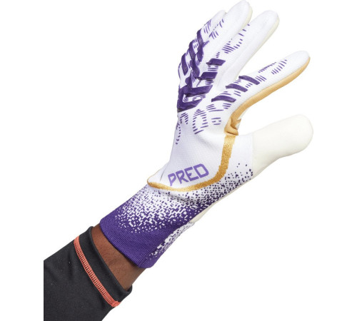 Рукавички воротарські Adidas Predator GL Pro JZ5787 р. 11, біло-фіолетові Рукавички воротарські Adidas Predator GL Pro JZ5787 р. 11, біло-фіолетові