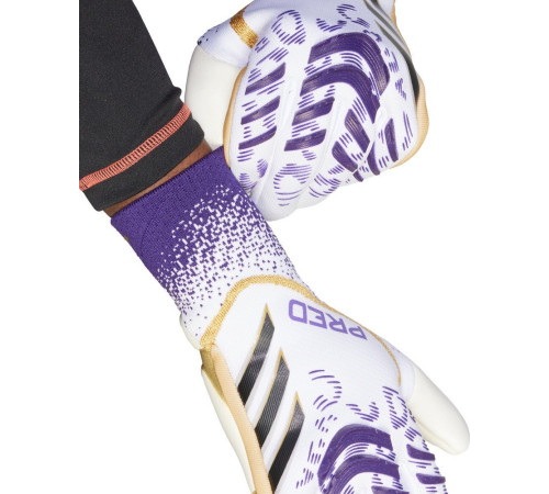 Рукавички воротарські Adidas Predator GL Pro JZ5787 р. 11, біло-фіолетові Рукавички воротарські Adidas Predator GL Pro JZ5787 р. 11, біло-фіолетові