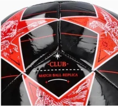 М'яч футбольний Adidas UCL Club розмір 5, чорно-червоий