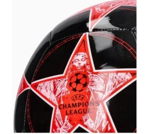 М'яч футбольний Adidas UCL Club розмір 5, чорно-червоий