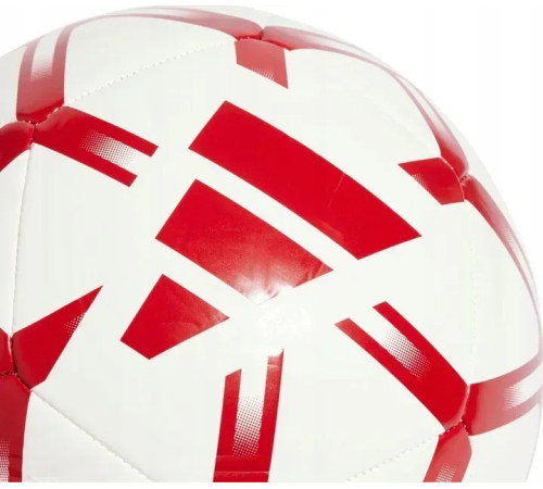 Футбольний м'яч Adidas Starlancer Club розмір 5, біло-червоний