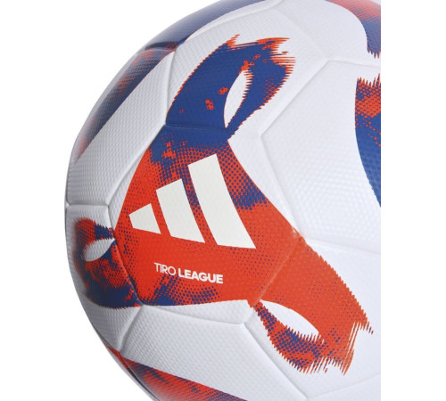 М'яч футбольний Adidas Tiro League TSBE HT2422 розмір 5, біло-синій М'яч футбольний Adidas Tiro League TSBE HT2422 розмір 5, біло-синій
