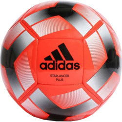 М'яч футбольний Adidas Starlancer Plus HT2464 розмір 3, червоно-чорний