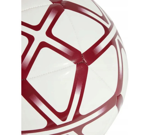 Футбольний м'яч Adidas Starlancer Club розмір 5, біло-червоний