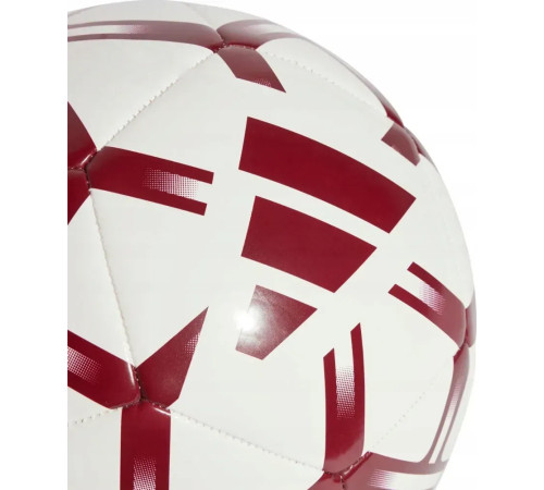 Футбольний м'яч Adidas Starlancer Club розмір 5, біло-червоний