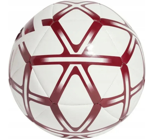 Футбольний м'яч Adidas Starlancer Club розмір 5, біло-червоний