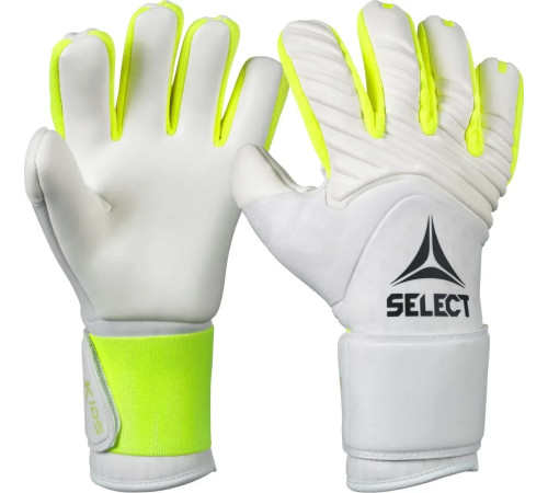 Рукавички воротарські Select Goalkeeper Gloves 88 Kids v26 розмір 6 16,5 см, біло-зелений