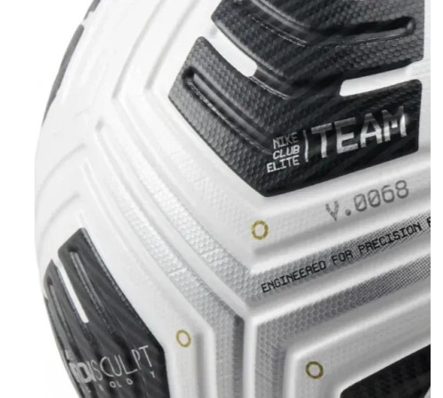 М'яч для футболу Nike Club Elite Team FA-24 розмір 5, чорно-білий