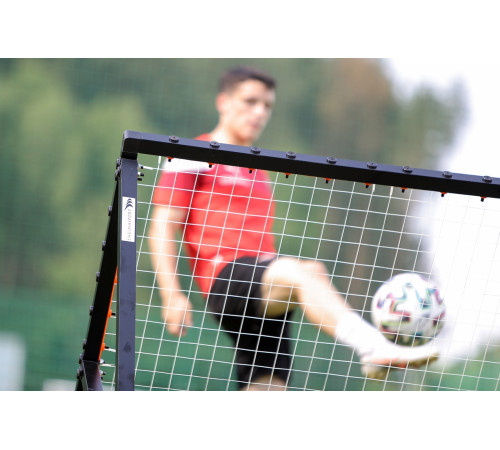 Сітка тренувальна для футболу Yakimasport Rebounder PRO 120 х 120 см, помаранчево-чорний