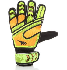 Рукавички воротарські Yakimasport Goal Blocker р.6, жовто-помаранчеві