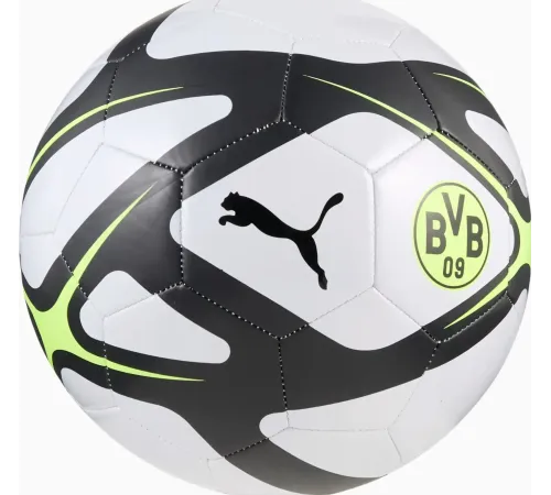 М'яч футбольний Puma BVB CULTURE Ball розмір 5, біло-чорний