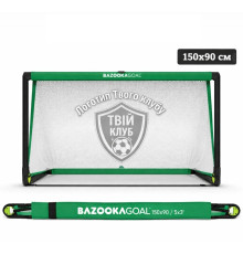 Ворота футбольні BazookaGoal 150 х 90 см 4шт, зелено-білі