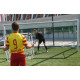 Сітка тренувальна для футболу Yakimasport Rebounder 80 x 80 см, біло-червона