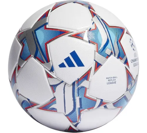 М'яч футбольний Adidas Finale League розмір 4, біло-синій