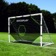 Мішень для футбольних воріт Quickplay Target Net Light 240 х 150 см, чорно-зелена