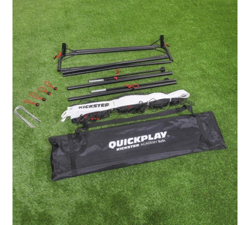 Ворота футбольні Quickplay Kickster 240×150 см, чорно-білі